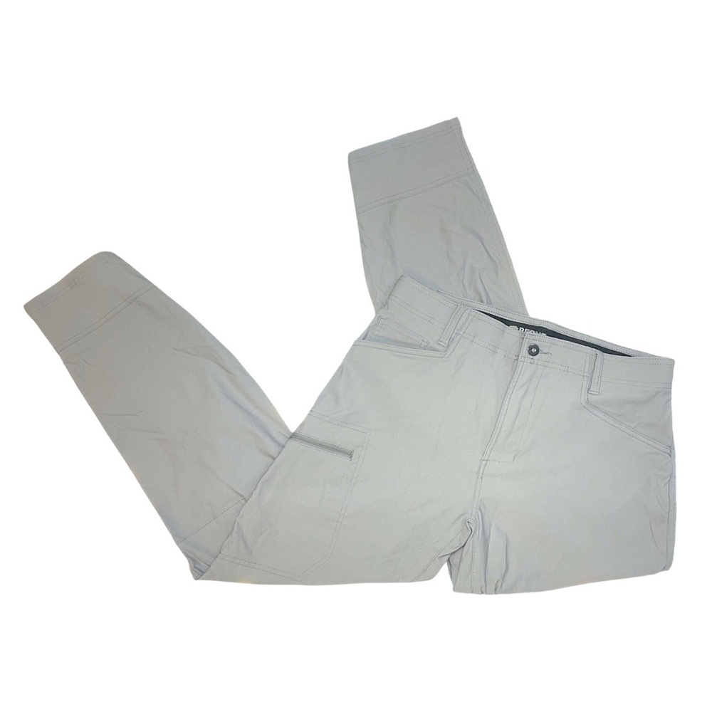 Berne Mens Utility Light Gray Casual Stretch Pants Nylon Size 32 x 30